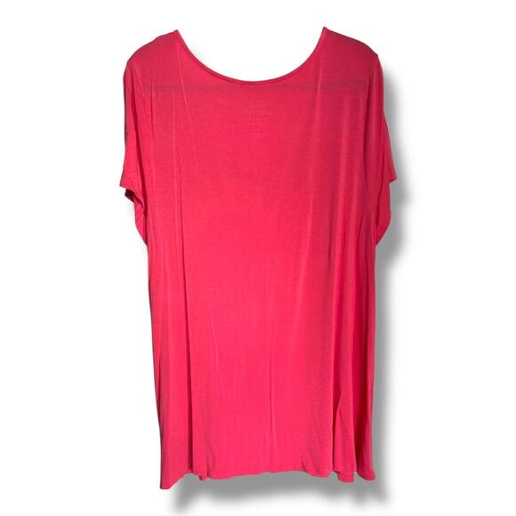 Torrid Knit Womens Super Soft Coral Top Scoop Neck Straps Size 3‎ 3X - Picture 2 of 4